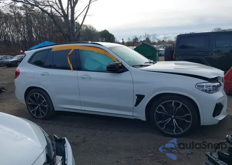 2020 BMW X3 M Competition z USA, uszkodzony, nr VIN 5YMTS0C02L9B31573